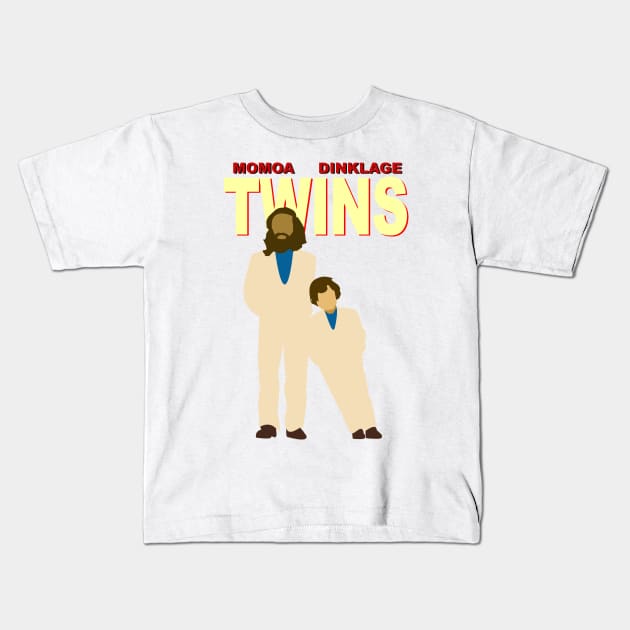 Twins Momoa and Dinklage Kids T-Shirt by HeardUWereDead